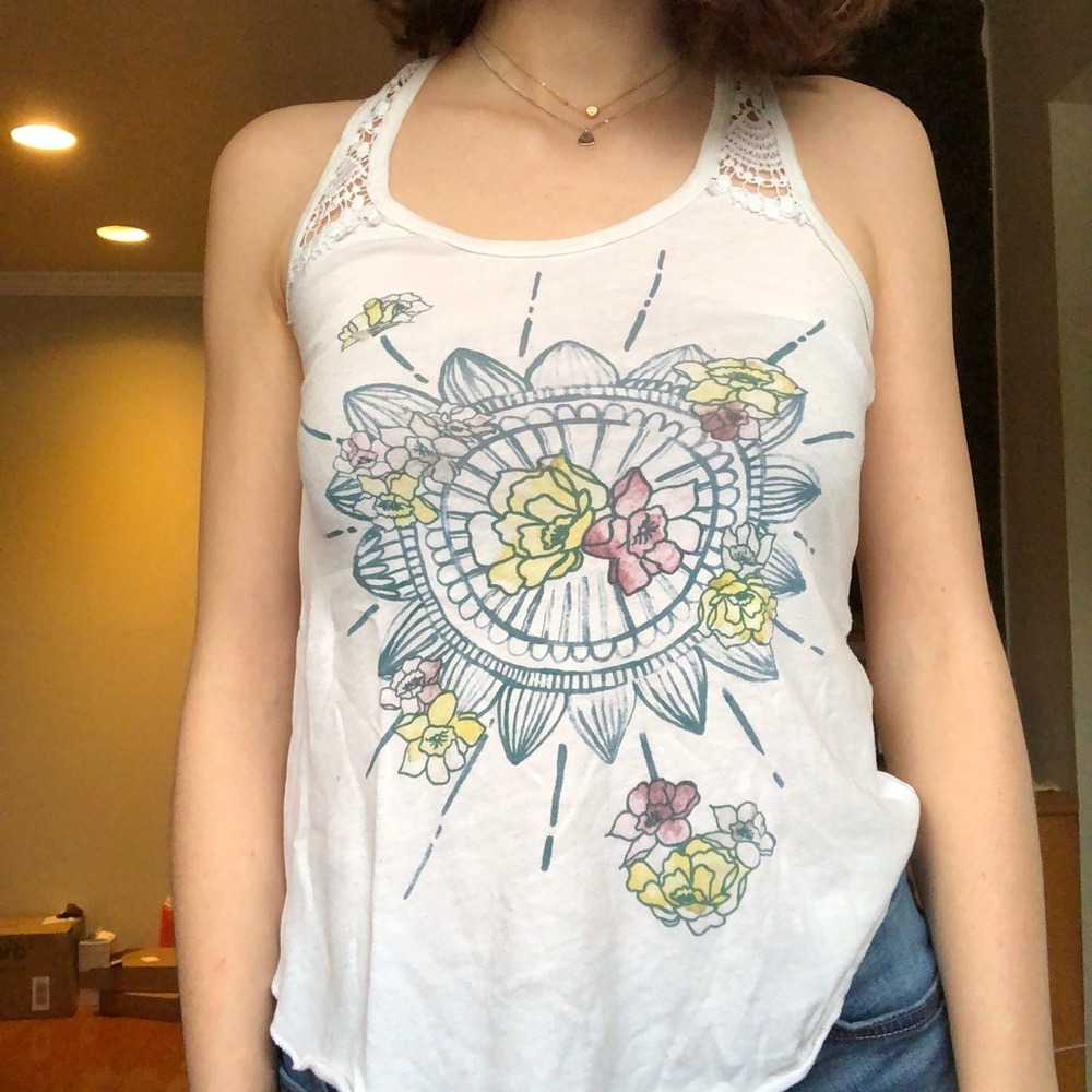 white Hollister tank top